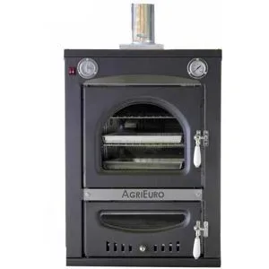 AgriEuro Premium AgriEuro Minimus 50 INC - Einbau-Holzbackofen aus Stahl - Umluftbackofen