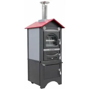 AgriEuro Premium Agrieuro Minimus 50 EXT - Holzbackofen für draußen aus Edelstahl - Umluftbackofen