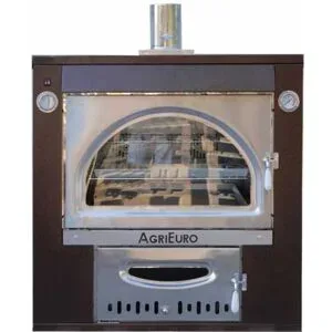 AgriEuro TOP-LINE AgriEuro Maximus 100 Deluxe INC - Einbauholzbackofen aus Edelstahl - kupferfarben