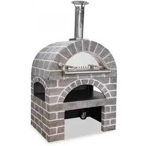 AgriEuro TOP-LINE AgriEuro PULCINELLA STONE - Holzbackofen für den Außenbereich - grau - 80X60 - 4 Pizzen