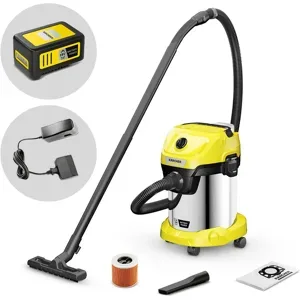 Karcher Kärcher WD 3-18 S V-17/20 Battery Set - Nass-/Trockensauger - Edelstahltrommel - 17 Liter
