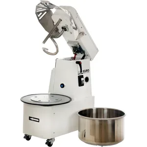 AgriEuro TOP-LINE Mixer 3000 S Deluxe - Spiralkneter mit kippbarem Kopf - Teigmenge 24 kg