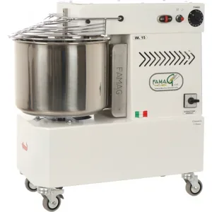 Spiralkneter Famag Grilletta IM15 S  -10 Geschwindigkeiten - Hohe Hydratation - Fassungsvermögen 15 kg / 19 l