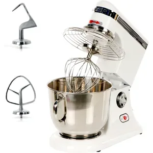 Prismafood iLine MZPL007 - Rührmaschine mit  mit Geschwindigkeitsstufen - Edelstahl-Schüssel 7 Liter