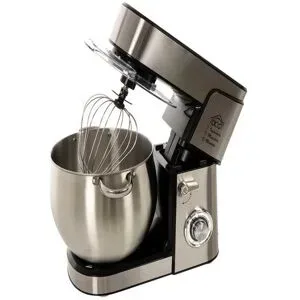 Rührmaschine DCG KM1512 mit Schüssel aus Stahl 12 l - Mehrzweckgerät mit Schnellkupplung