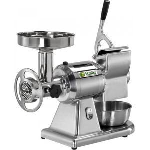 FIMAR TC22T - Elektrischer Fleischwolf - mit integrierter Käsereibe - Schneideeinheit aus Edelstahl - 400V