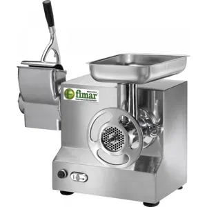 Fimar TC22AT  Elektrischer Fleischwolf mit integrierter Käsereibe  400 V  1,5 PS  Schneideeinheit aus Edelstahl  Mit Rückwärtslauf