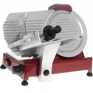 FAC F 250 R Rot - Aufschnittmaschine mit Messer 250 mm - fester Schärfaufsatz