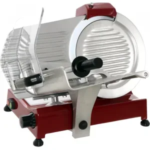 FAC F 300 R ROT - Schwerkraft-Aufschnittmaschine  - Messer 300 mm - aus lackiertem Aluminium
