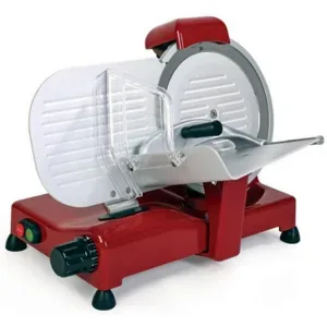 R.G.V. RGV Vintage 250 rot - Aufschnittmaschine mit gehärtetem Messer 250mm - 140 W