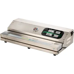 AgriEuro Premium Vakuumiergerät BIG Euro 460 EDELSTAHL  + Vakuummeter - Schweißleiste 47 cm