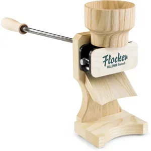 Waldner Flocker 180g - Manuelle Flockenquetsche aus Eschenholz mit Edelstahlwalzen