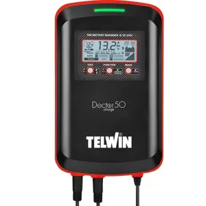 Telwin Doctor Charge 50 - Ladegerät, Erhaltungsladegerät, Elektrospannungsprüfer - Ladespannung 6/12/24V