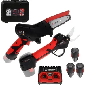 Blue Bird CS 22-04 & PS 23-25 Faster - Kit Akku-Astkettensäge + Akku-Baumschere - 12.6 V  2.5Ah - Schnittdurchmesser max. 23 mm