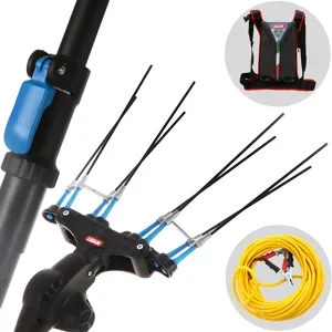 Lisam Thor - Elektrischer Akku-Olivenschüttler mit Rucksackbatterie 12V 56Ah - Teleskopschaft 250/350 cm