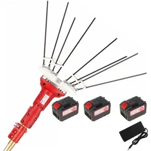 Sbaraglia Super23 Cordless - Elektrischer Akku-Olivenrüttler - Aluminium Teleskopschaft 150/250 cm - 3x (21 V-5,2 Ah)