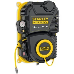 Stanley Wall Tech Pro  Öl­freier Einphasen-Elektroluftkompressor zur Wandmontage  1,5-PS-Motor  2 Liter