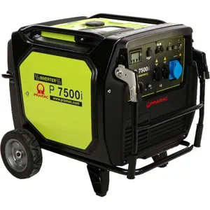 Pramac P7500I  Leiser Inverter-Stromerzeuger mit Rädern  7 kW  6,5 kW Dauerleistung  Einphasig
