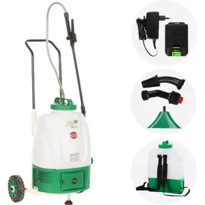 Ribimex Pila 16  Batteriebetriebene Sprühpumpe mit Fahrgestell  16 Liter  20 V  2 Ah