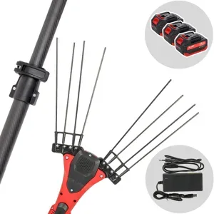 Aima Giulia Cordless  Akku-Elektro-Olivenernter  Teleskopstange aus Carbon 195300 cm  3 x 21 V 5,2 Ah