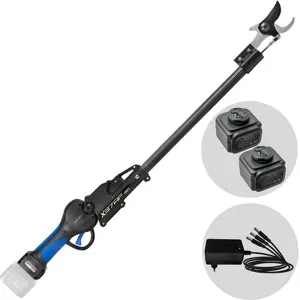 VESCO X37AF  Akku-Astschere mit Verlängerungsstange  90 cm  2x 21,6 V 2,5 Ah  Schnittdurchmesser 37 mm