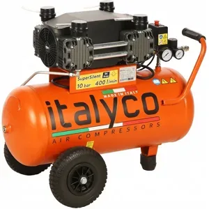 Italyco KP 50/3 OL  Leiser ölfreier Elektro-Luftkompressor 230 V  3 PS Motor  50 Liter