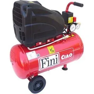 FINI CIAO 24 - Elektrischer tragbarer Kompressor mit Wagen - Motor 1.5PS - oilless - 24 Lt