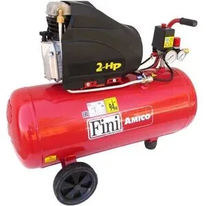 FINI AMICO 50 SF 2500 - Elektrischer tragbarer Kompressor mit Wagen - Motor 2PS - 50 Lt