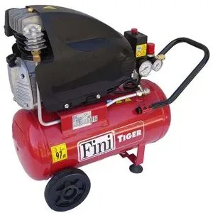 FINI TIGER MK 265 24 - Elektrischer tragbarer Kompressor mit Wagen - Motor 2 PS - 24 Lt
