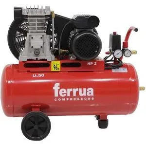 Ferrua FB28/50 CM2 - Elektrischer Kompressor mit Riemenantrieb - Motor 2PS - 50Lt