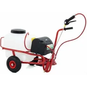 AgriEuro Premium Karrenspritze mit Batterie 12V, 50 Lt - Elektrische Karrenspritze