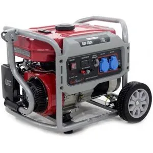 GeoTech Pro GGP 3500 - Benzin-Stromerzeuger mit Rädern und AVR-Regelung 3 kW - Dauerleistung 2.8 kW - 230V