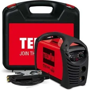 Elektroden-Schweißgerät Inverter mit Gleichstrom Telwin FORCE 165 - Leistung 150 A - Kit