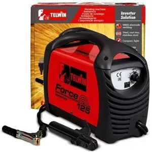 Elektroden-Schweißgerät Inverter mit Gleichstrom Telwin FORCE 125 - Leistung 80 A - Kit
