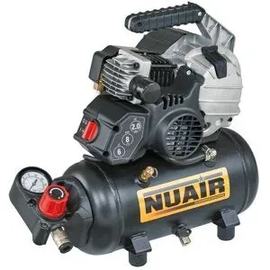 Nuair FU 227/8/6E - Kompakter tragbarer elektrischer Kompressor - Motor 2 PS - 6 Lt