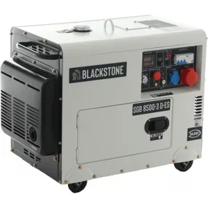 Blackstone SGB 8500-3 D-ES - Leiser Diesel-Stromerzeuger mit AVR-Regelung 6.3 kW - Dauerleistung 6 kW - 400V