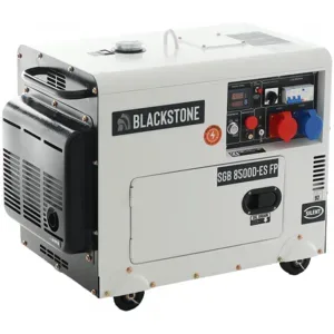 Blackstone SGB 8500 D-ES FP - Leiser Diesel-Stromerzeuger mit AVR-Regelung 6.3 kW - Dauerleistung 6 kW Full-Power