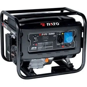 Rato R6000D AVR - Benzin-Stromerzeuger mit AVR-Regelung und Elektrostarter 6 kW - Dauerleistung 5.5 kW - 230V
