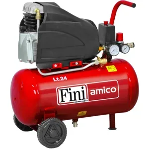 Fini Amico 25/SF2500 - Elektrischer Kompressor mit Wagen - 2PS Motor - 24 Liter