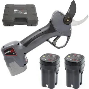 Akku-Baumschere Ausonia Nativa Medium  für die Baumpflege - 2 Akkus 16.8V - 2.5Ah im Lieferumfang - Schnittdurchmesser max. 32 mm