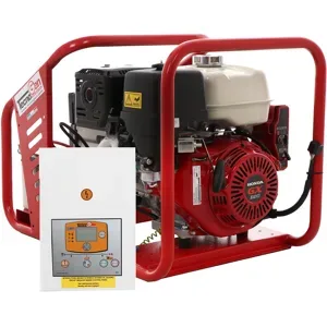 Tecnogen H8000 TE/A - Benzin-Stromerzeuger 6 kW mit AVR-Regelung - Dauerleistung 5.4 kW - 400V + ATS