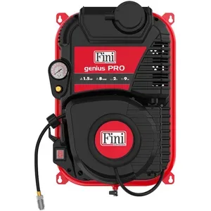 Fini Genius Pro 230/50 - Wandkompressor mit Schlauchhaspel - 160 l/min