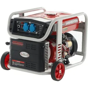GeoTech Pro iGGP5000ES - Inverter-Stromerzeuger mit Elektrostarter auf Rädern 4 kW - Dauerleistung 3.5 kW - 230V