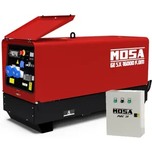 MOSA GE SX 16000 KDM - Diesel Notstromaggregat leise  - 14.4 kW - Dauerleistung 13.2 kW - 230V + ATS - Kohler Motor KDW1003