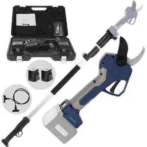 Bullmach ARTEMIS 45 - Elektrische Gartenschere auf Verlängerungsstange 150-210 cm - 2x 21.6V 4Ah - Schnittdurchmesser max. 45 mm