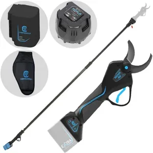 Campagnola NOVA 40  Akku-Elektroschere mit Teleskopstange 150220 cm  21,6 V 5 Ah - Schnittdurchmesser max. 40 mm