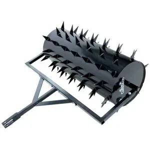 GeoTech Stachelwalze 92 cm, Rasenlüfter zum Anhängen aus Stahl für Rasentraktor