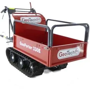 GeoTech Pro GeoPorter 330E  Raupentransporter mit ausziehbarer Ladefläche und 4 Laufrollen  300 kg