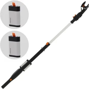 Fiskars eLopper Bypass  Akku-Astschere  90/140 cm  24 V  2 x 12 V, 4 Ah - Schnittdurchmesser max. 32 mm