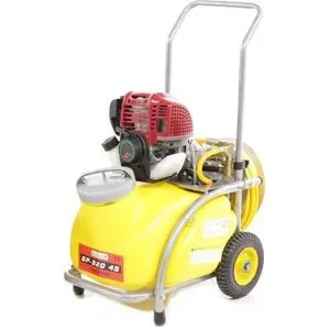 GeoTech SP 320 4S Membranpumpe aus Aluminium mit Wagen - 4-Takt Benzinmotor